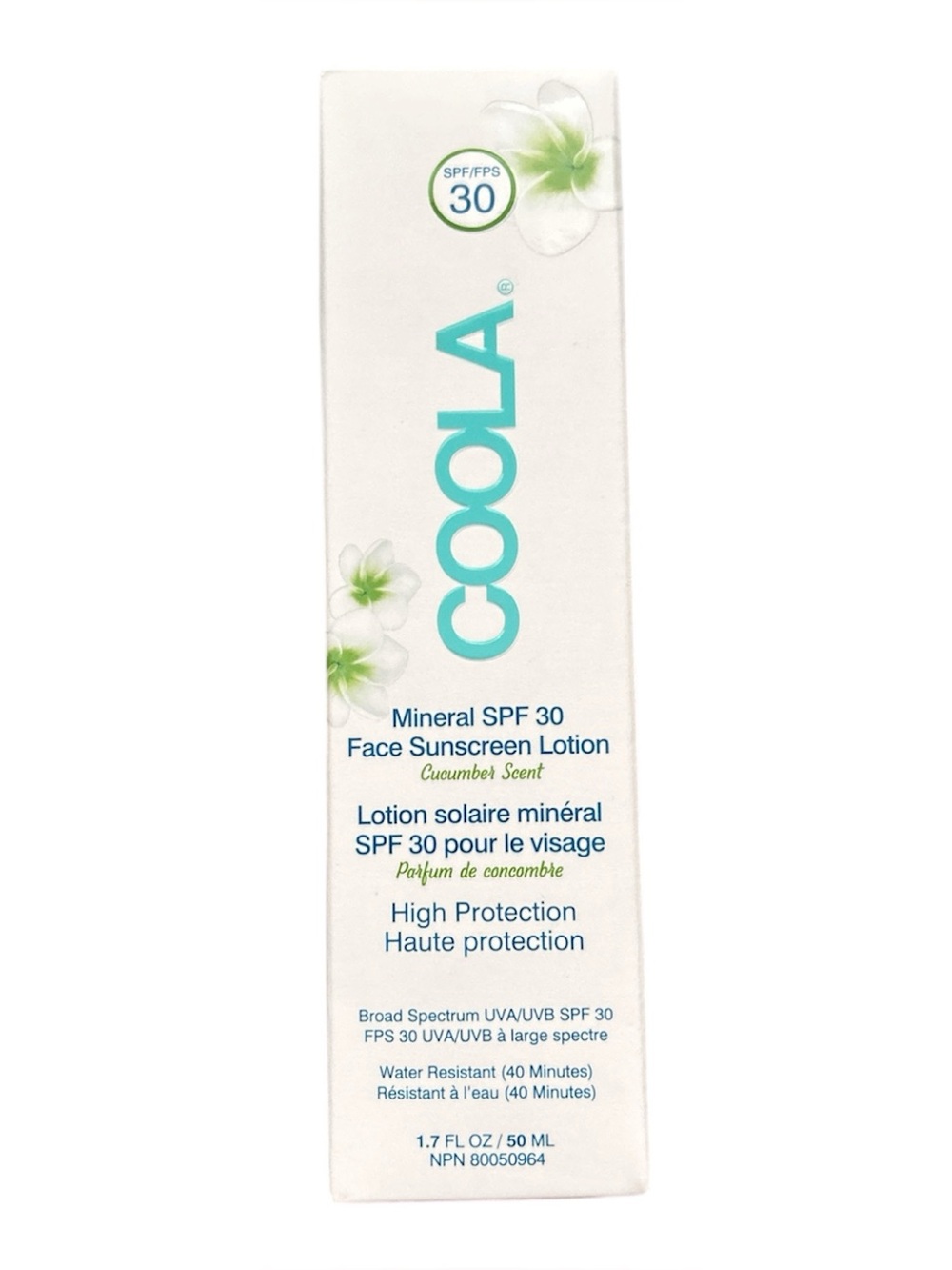 COOLA Mineral SPF 30 Face Sunscreen Lotion Cucumber Scent